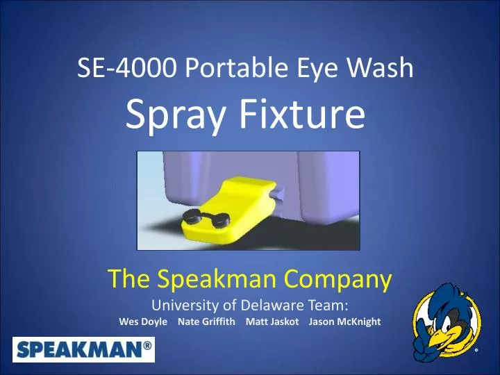 se 4000 portable eye wash spray fixture