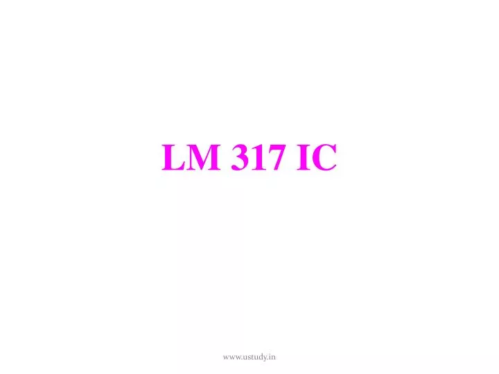 lm 317 ic