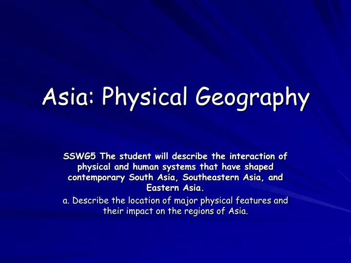 asia physical geography