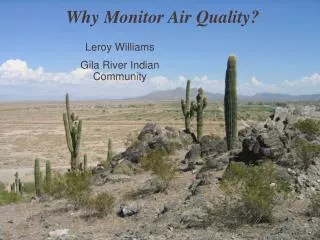 Why Monitor Air Quality?