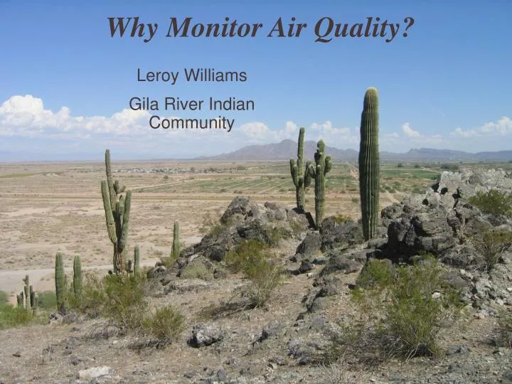 why monitor air quality