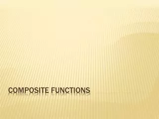 composite functions