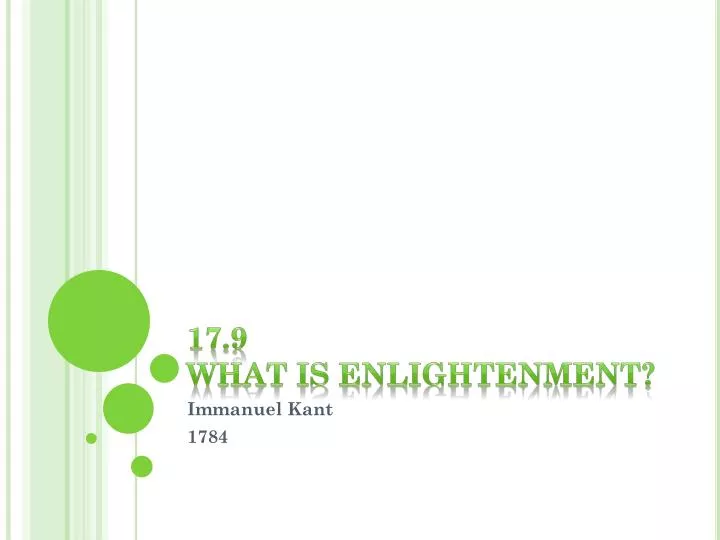 17 9 what is enlightenment