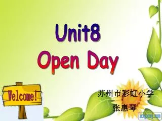 Unit8 Open Day