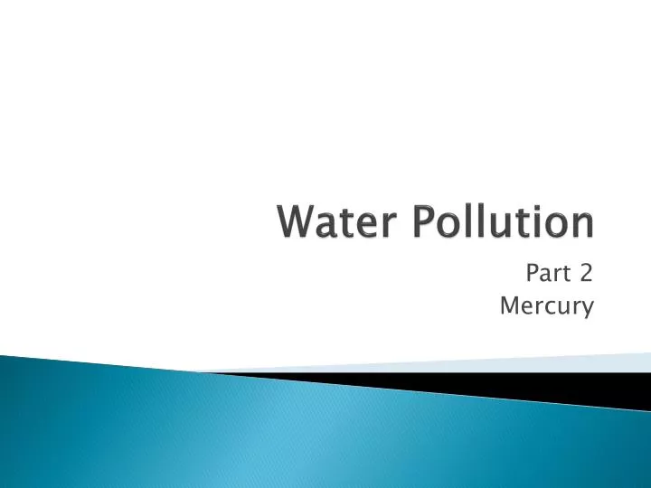 water pollution