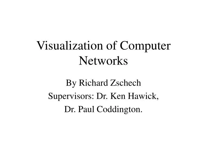 visualization of computer networks