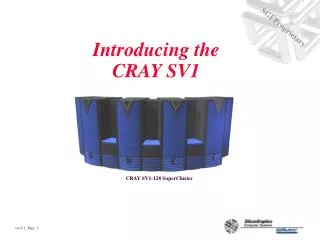 Introducing the CRAY SV1