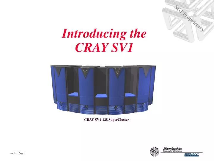 introducing the cray sv1