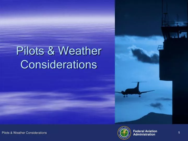 pilots weather considerations