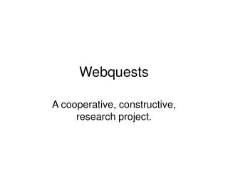 webquests