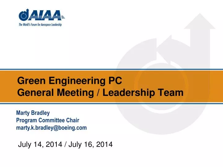 green engineering pc general meeting leadership team