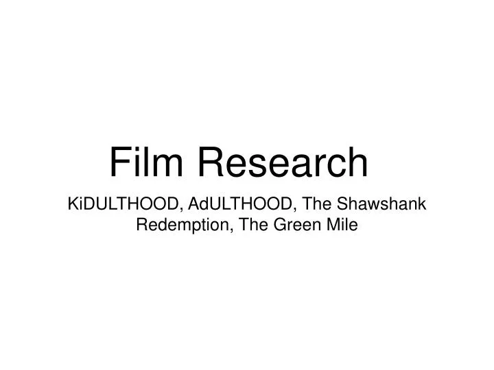 film research