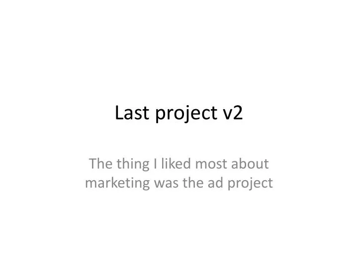 last project v2