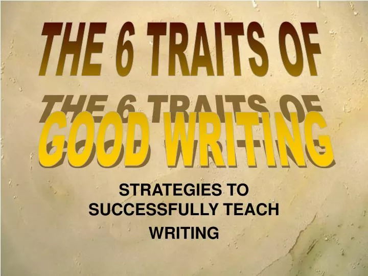 strategies to successfully teach writing