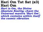 Ver06L Hari Om Tat Sat (x3) Hari Om - slide 1