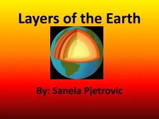 Layers of the Earth