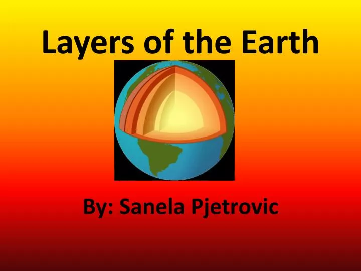 layers of the earth