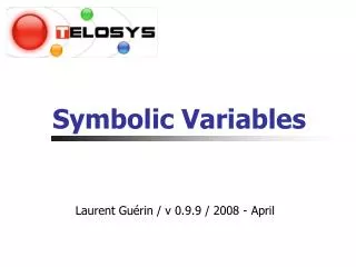 Symbolic Variables