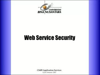 Web Service Security