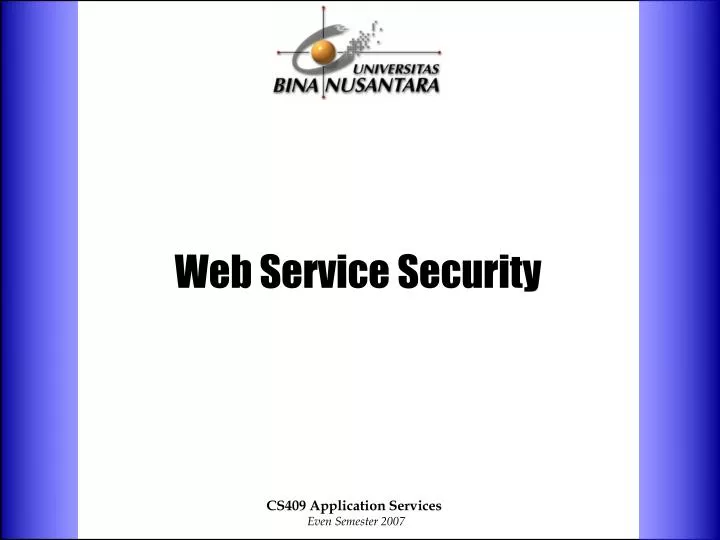 web service security