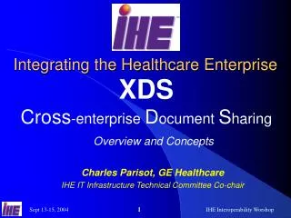 Integrating the Healthcare Enterprise