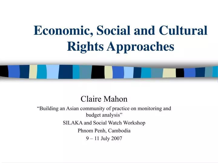 economic social and cultural rights approaches