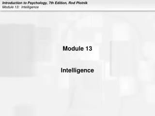 Module 13