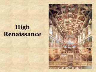 High Renaissance