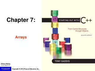 Chapter 7: Arrays