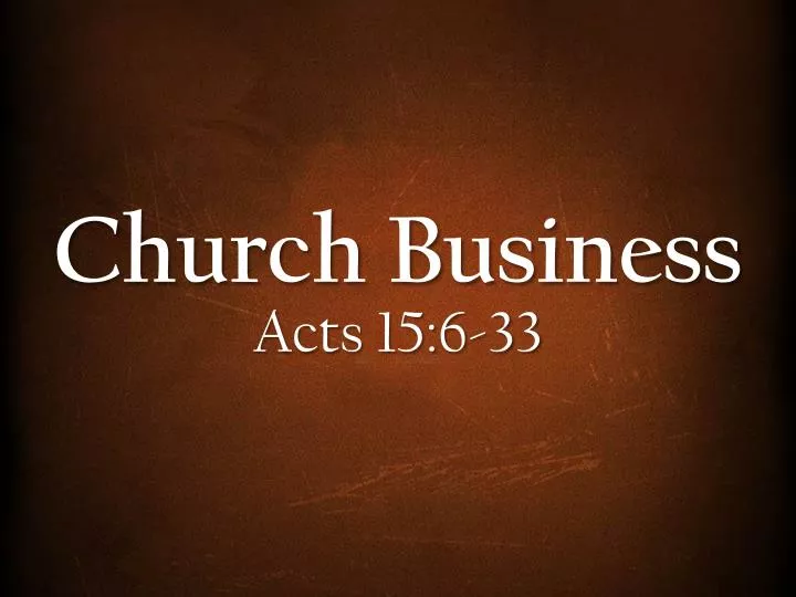 church business