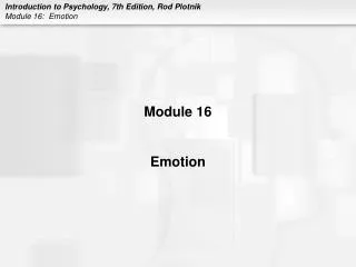 Module 16