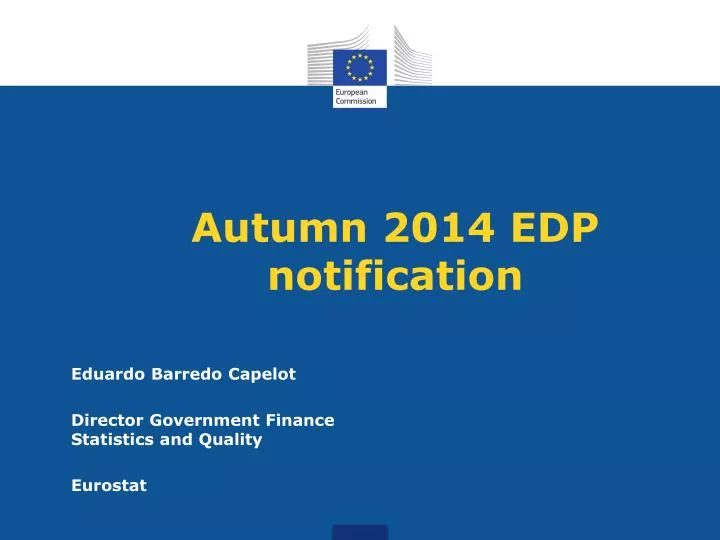 autumn 2014 edp notification