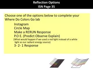 Reflection Options ISN Page 35