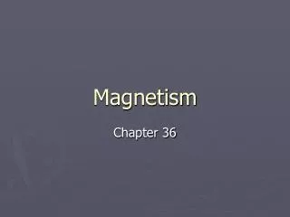 Magnetism