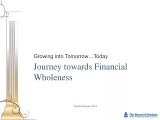 Journey towards Financial Wholeness