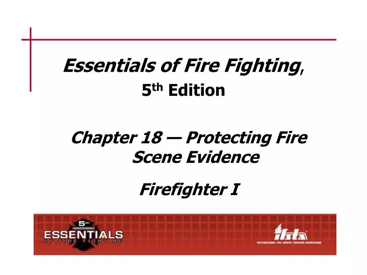 essentials of fire fighting 5 th edition