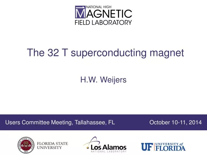the 32 t superconducting magnet