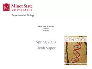 Minot State University Genetics Biol 215