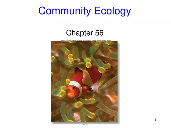 community ecology chapter 56