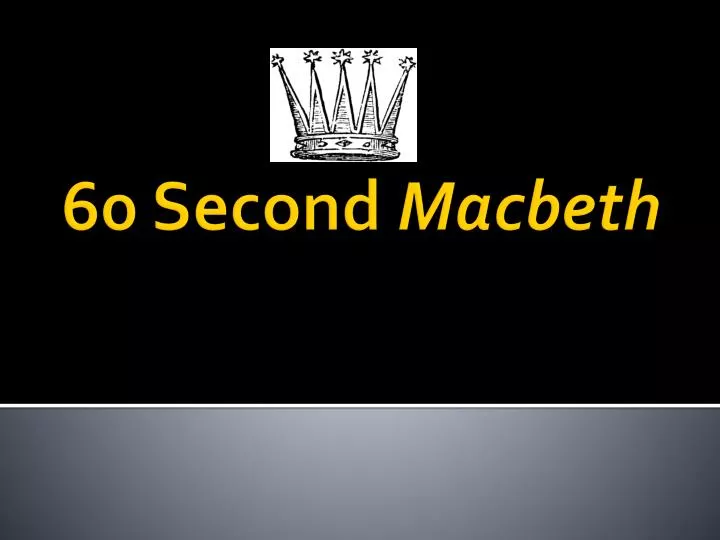 60 second macbeth