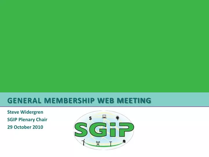general membership web meeting