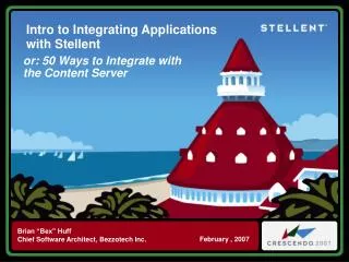Intro to Integrating Applications with Stellent