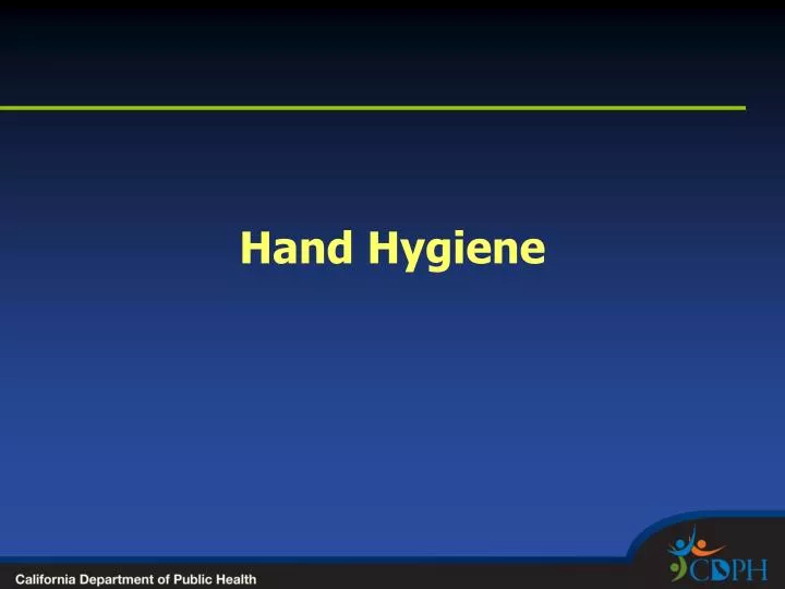 hand hygiene