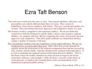 Ezra Taft Benson