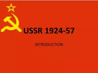 USSR 1924-57