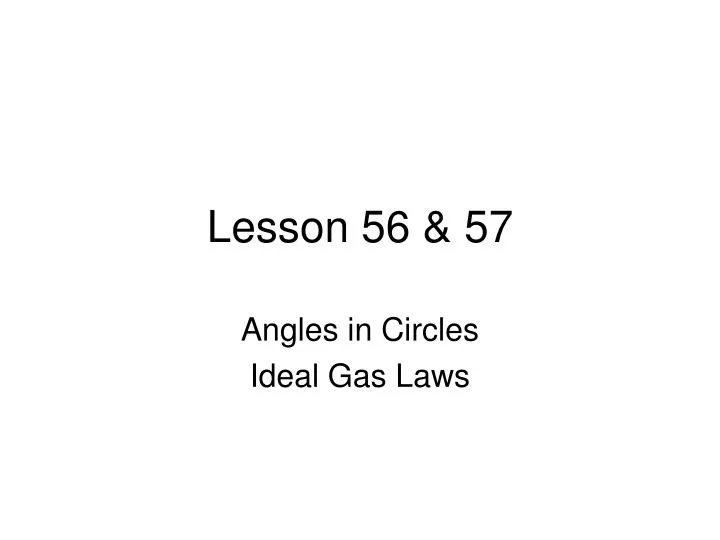 lesson 56 57