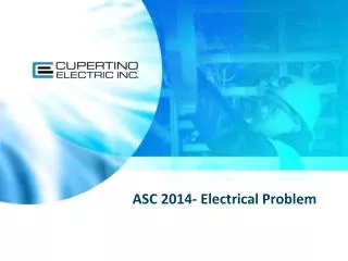 ASC 2014- Electrical Problem