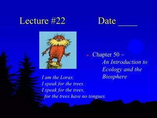 Lecture #22 		Date ____