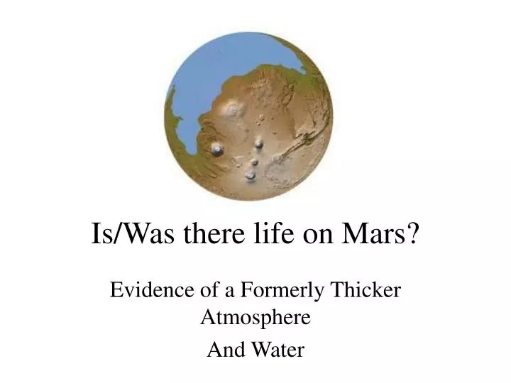 is was there life on mars