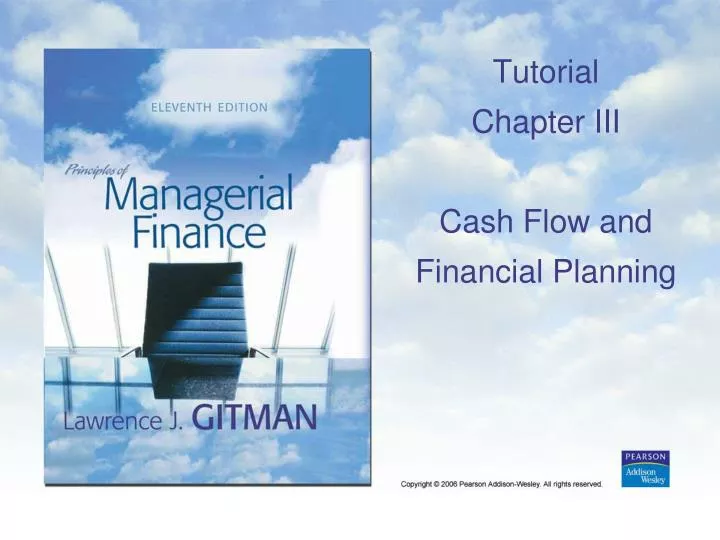 tutorial chapter iii cash flow and financial planning